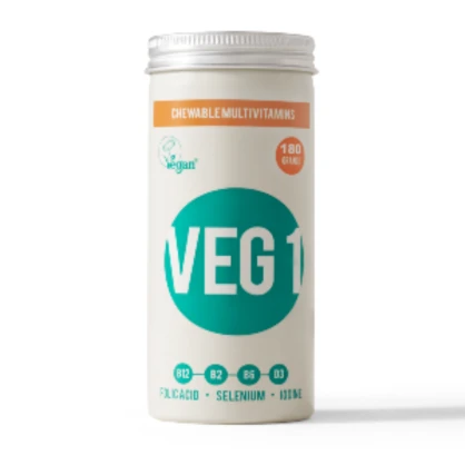 Veg1 Orange - Complément Multivitamine dont Vit. B12 - 180 comprimés