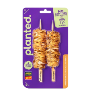 brochettes marinées aux herbes vegan planted belgique